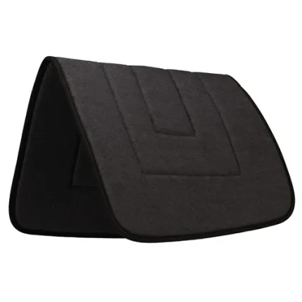 Terry Towel Saddle Pad - Black w/Black Binding