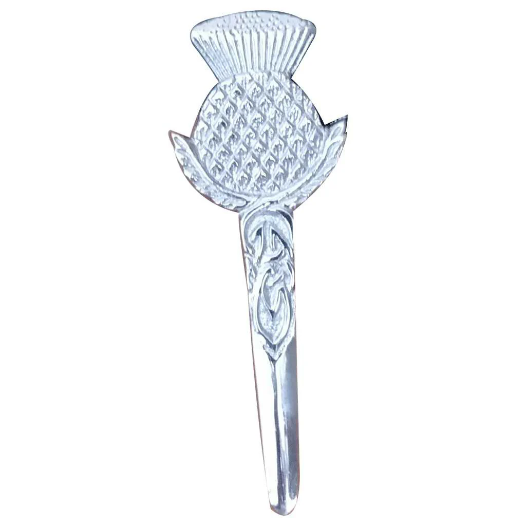 Kilt Pins (3) Full Thistle Shape Kilt Pin - Image 1