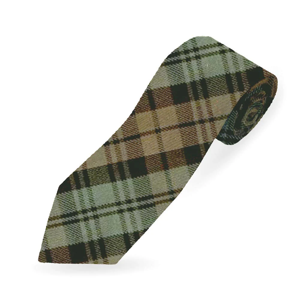 Scottish Ties Checked (1) Scottish Neck Tie Tartan Black Watch Weathered - Image 1