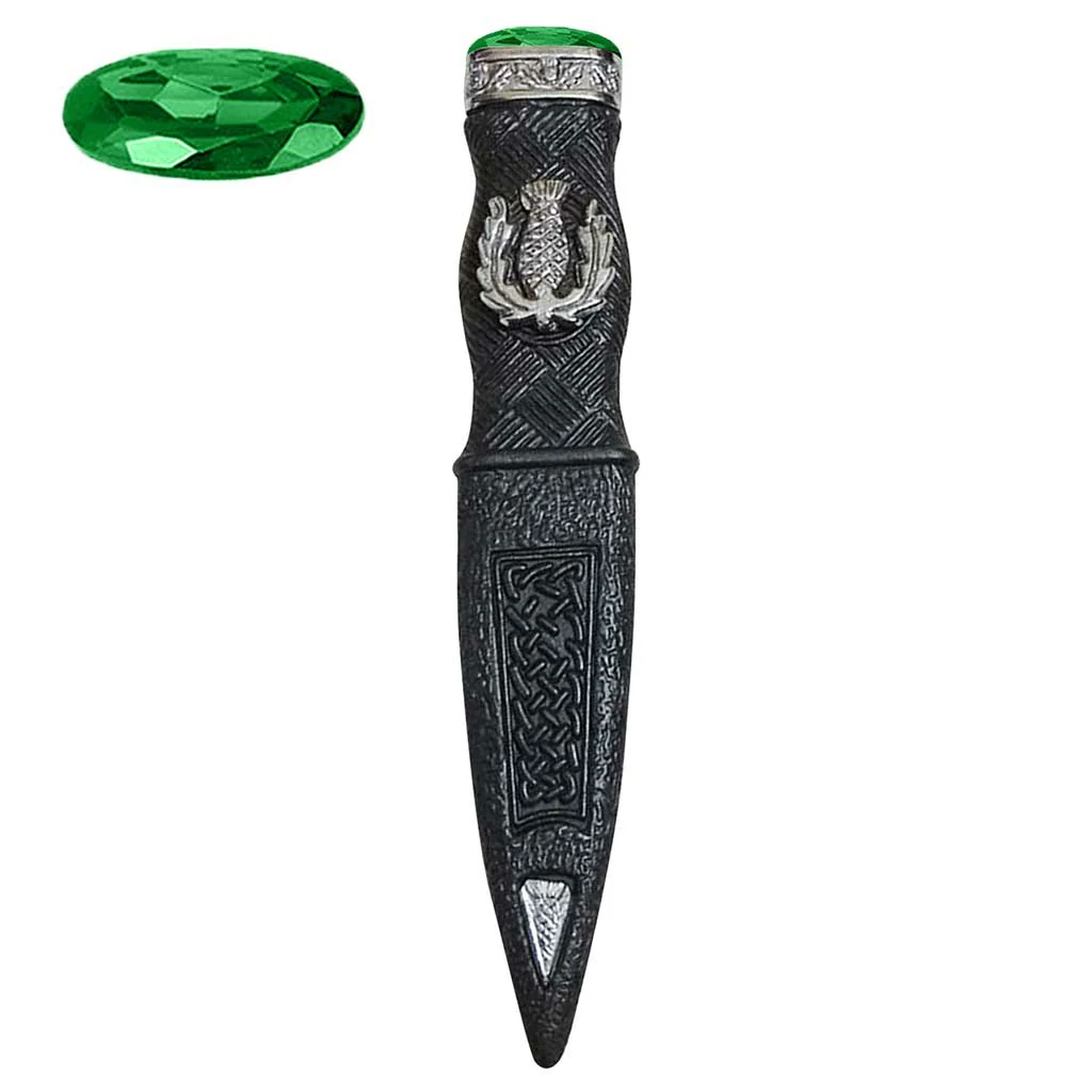 Sgian Dubh Knives (1) Sgian Dubh Green Stone Safe Dummy - Image 1