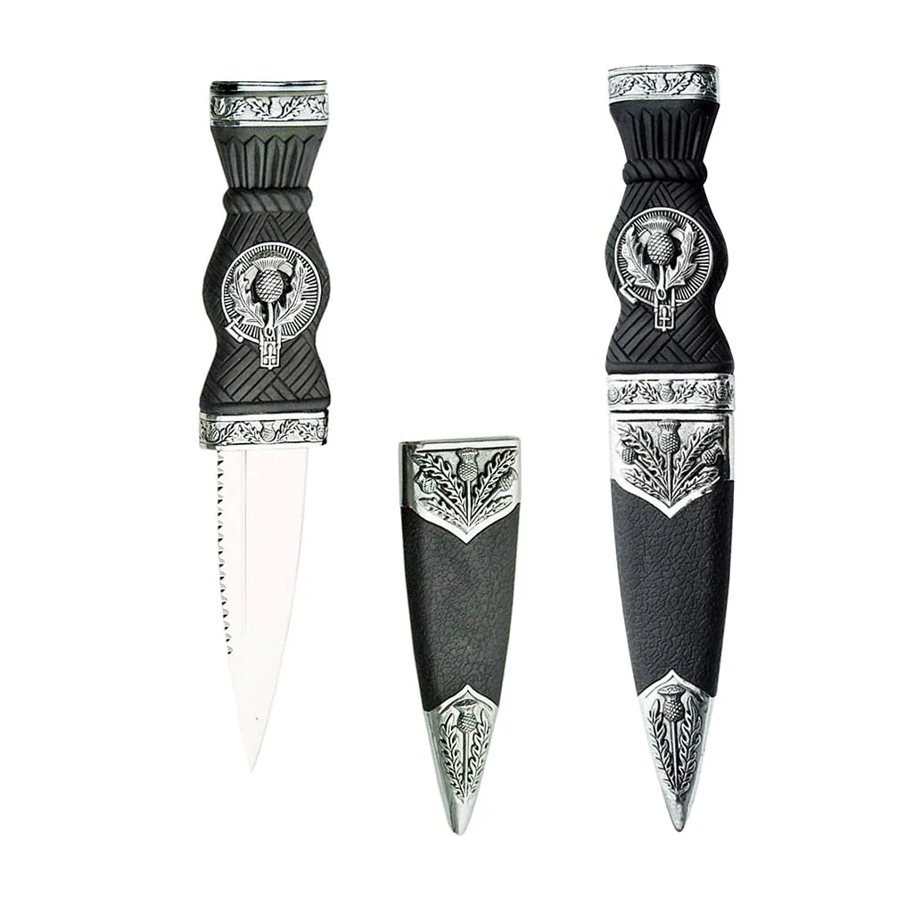 Sgian Dubh Knives (5) Two Piece Thistle Celtic Sgian Dubh - Image 1