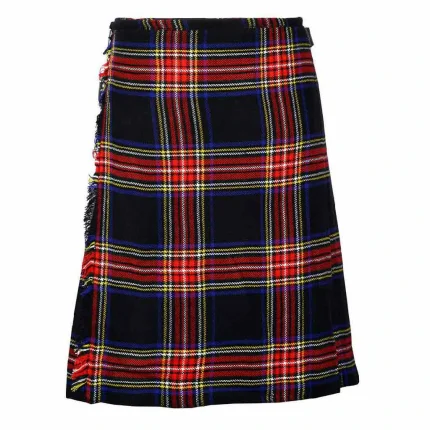 Tartan Kilt Black Stewart 8 Yards